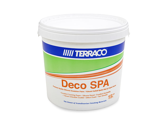 http://Deco%20SPA,%20yüksek%20opaklık%20kaplama,%20uzun%20ömürlü%20dayanıklılık%20ve%20kolay%20bakım%20için%20tasarlanmış,%20ipek%20mat%20iç%20cephe%20boyası