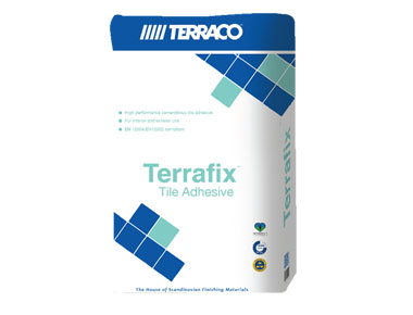 Terrafix W23, yüksek mukavemetli ve hızlı priz alan, çökmeyen özelliklere sahip esnek bir seramik yapıştırıcısı